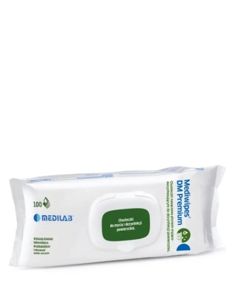 Chusteczki Mediwipes DM Premium do dezynfekcji i mycia powierzchni 100szt flowpack