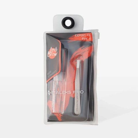 Staleks Pęseta do Brwi EXPERT (szeroka prosta) – TE-10/1