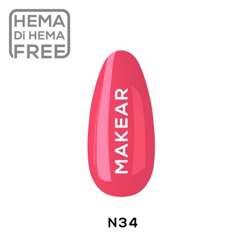 N34 Lakier hybrydowy Makear 8 ml
