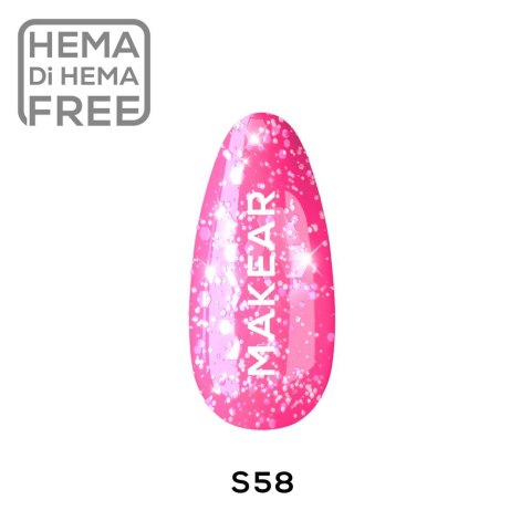 S58 Lakier hybrydowy Makear 8 ml