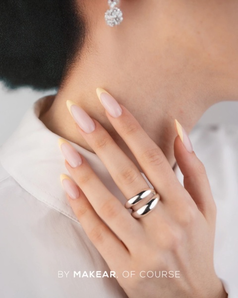 French Manicure Gel Pastel Yellow Makear FG06 5 ml