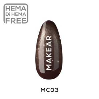 MC03 – Lakier hybrydowy Magnetic Fall Cat Eye & Flash MAKEAR 8 ml